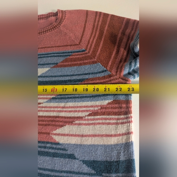Pendleton Southwestern Cotton Sweater XL Geometric Knit  Western Boho Heritage - Picture 10 of 13